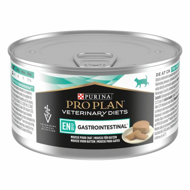 Pro Plan Veterinary Diet Gastrointestinal EN St/Ox pour chats - 24 boîtes 195 g