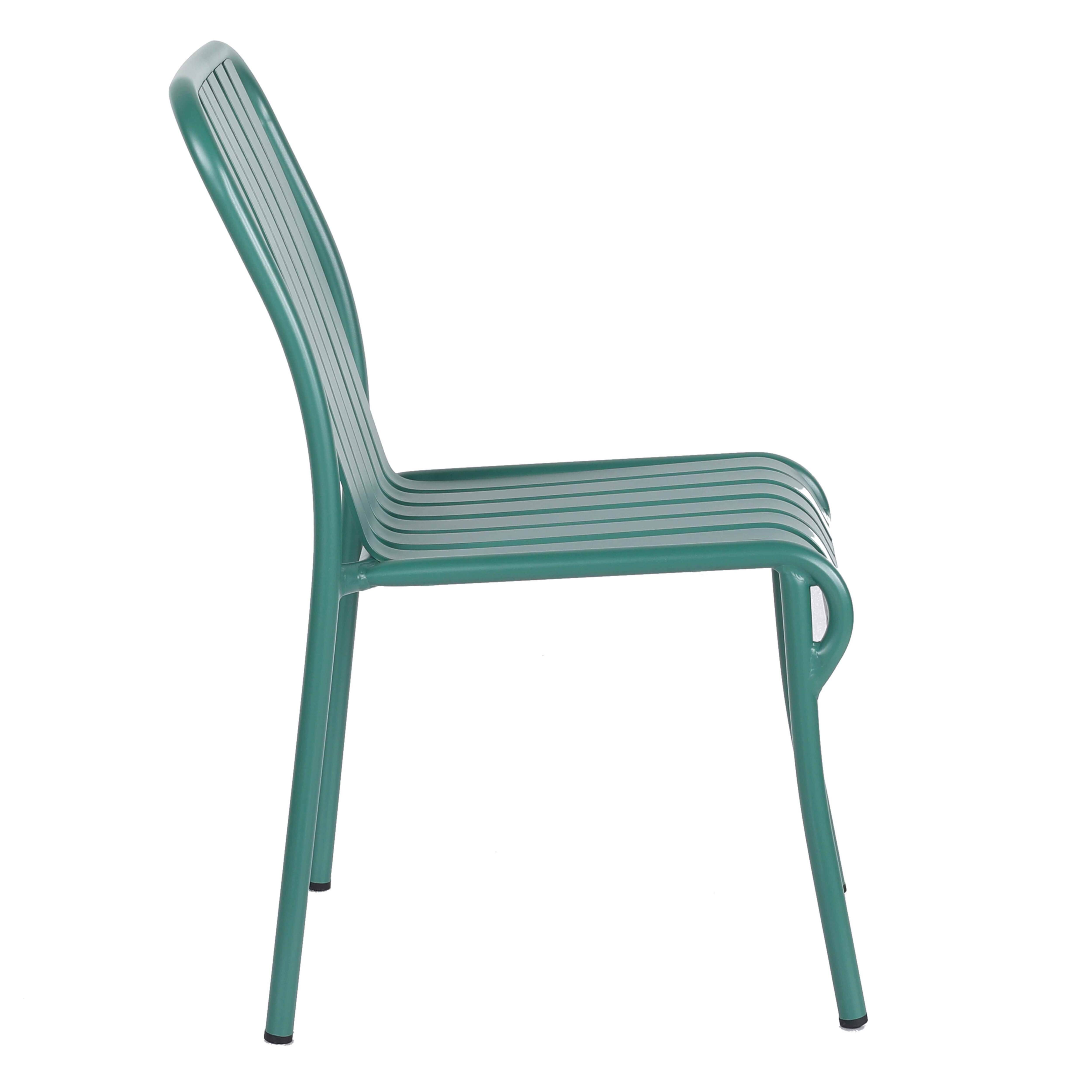 Oviala - Chaise design de terrasse en aluminium vert foncé Faro - Oviala - Imagen 5