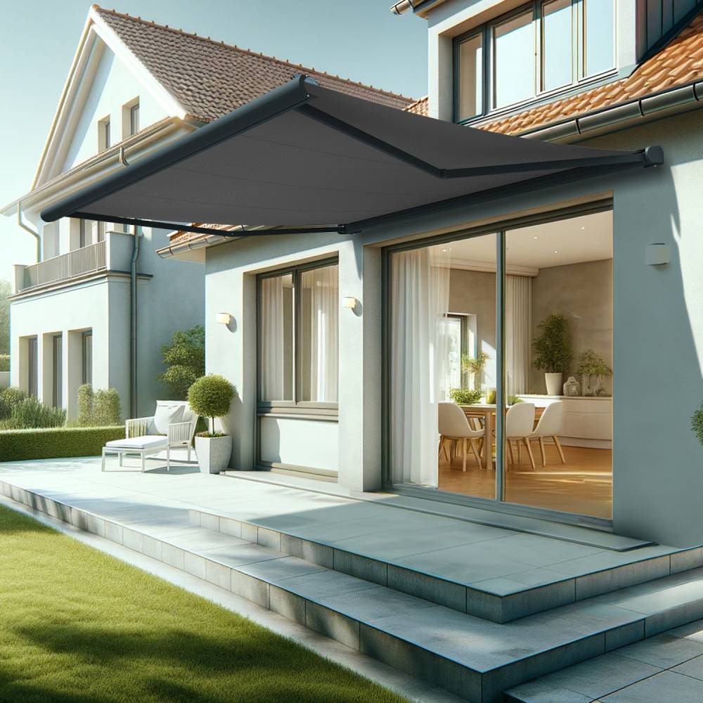 Intersun - Store banne coffre HEVOA 4,05x3,50 M (Manuelle - Gris Anthracite - Gris Graphite) - INTERSUN - Imagen 2