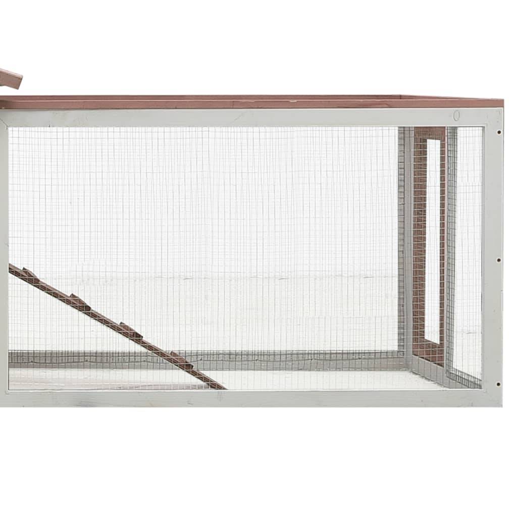 Vidaxl - Clapier Moka 310x70x87 cm Pin massif et sapin vidaXL 170859 - Imagen 5