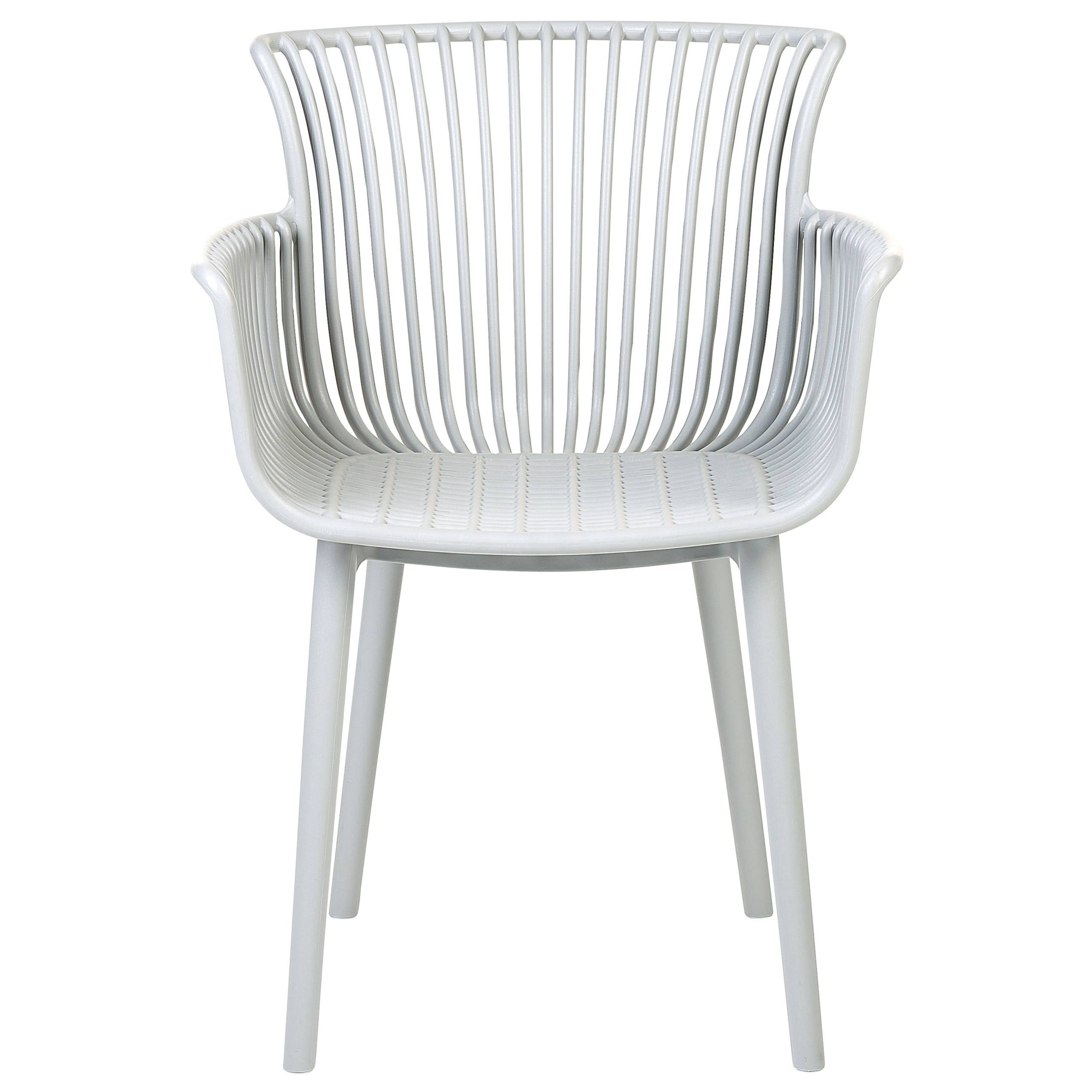 Beliani - Chaise de salle à manger Polypropylène Gris clair PESARO - Beliani - Imagen 5