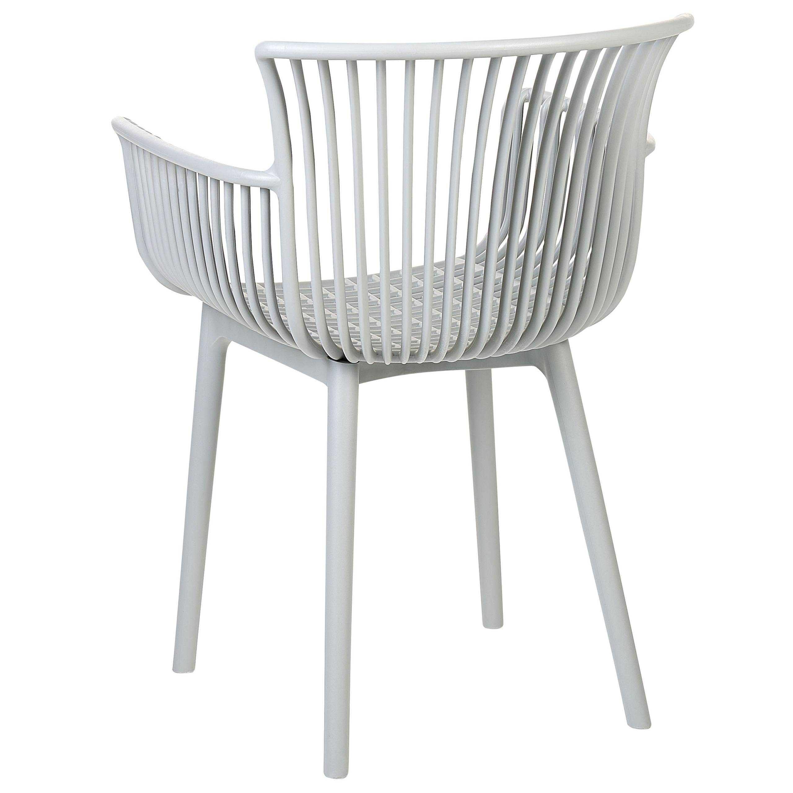 Beliani - Chaise de salle à manger Polypropylène Gris clair PESARO - Beliani - Imagen 6
