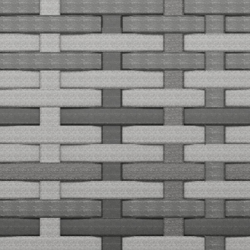 Canapés centraux de jardin et coussins 2 pcs | Canapé D'extérieur | Sofa De Jardin Gris Résine tressée Maison Chic - Image 8