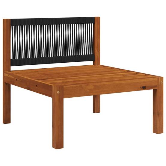 Salon de jardin | Mobilier d'extérieur 2 pièces avec coussins en bois d'acacia et corde Maison Chic - Image 7