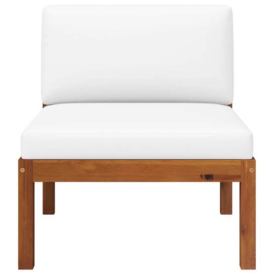 Salon de jardin | Mobilier d'extérieur 2 pièces avec coussins en bois d'acacia et corde Maison Chic - Image 3