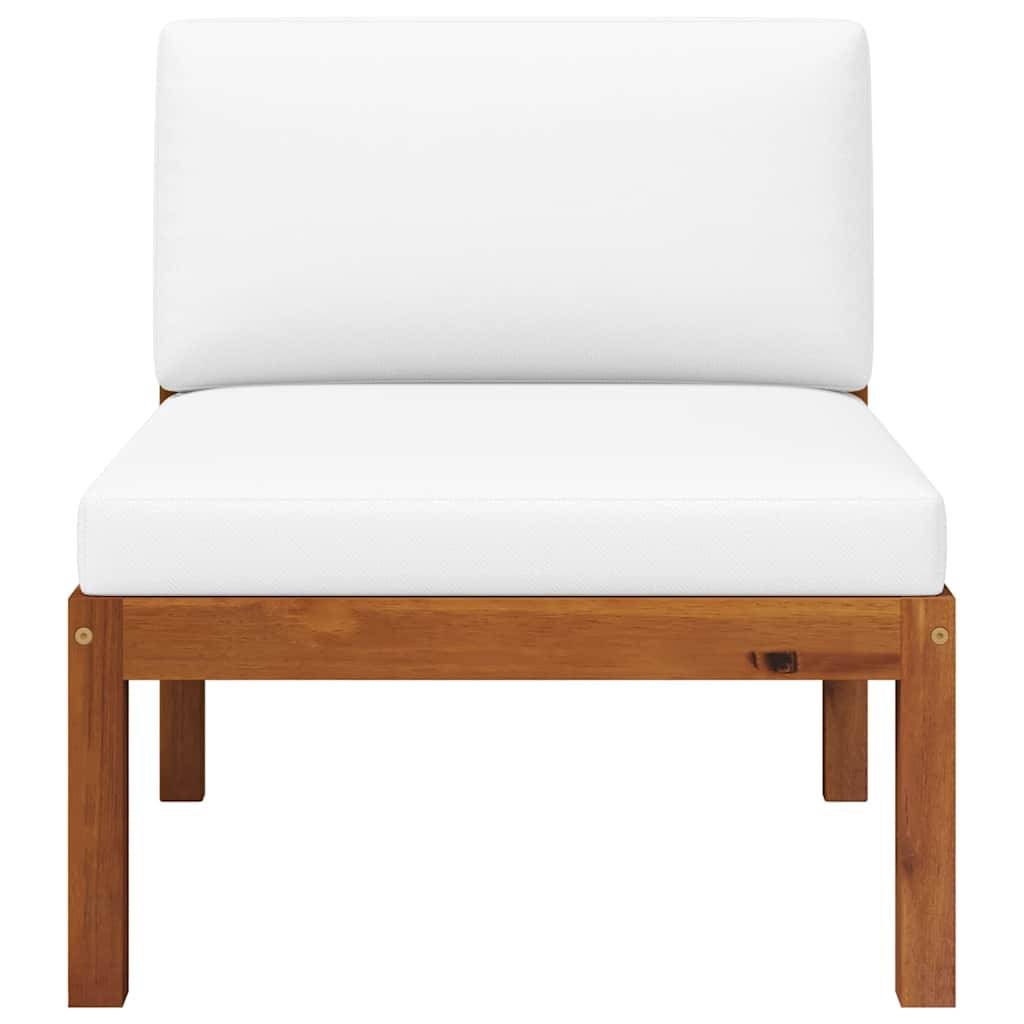 Salon de jardin | Mobilier d'extérieur 2 pièces avec coussins en bois d'acacia et corde Maison Chic - Image 3