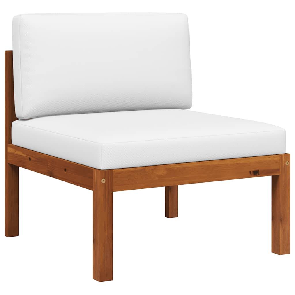 Salon de jardin | Mobilier d'extérieur 2 pièces avec coussins en bois d'acacia et corde Maison Chic - Image 5
