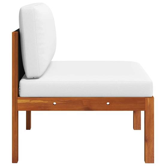 Salon de jardin | Mobilier d'extérieur 2 pièces avec coussins en bois d'acacia et corde Maison Chic - Image 8