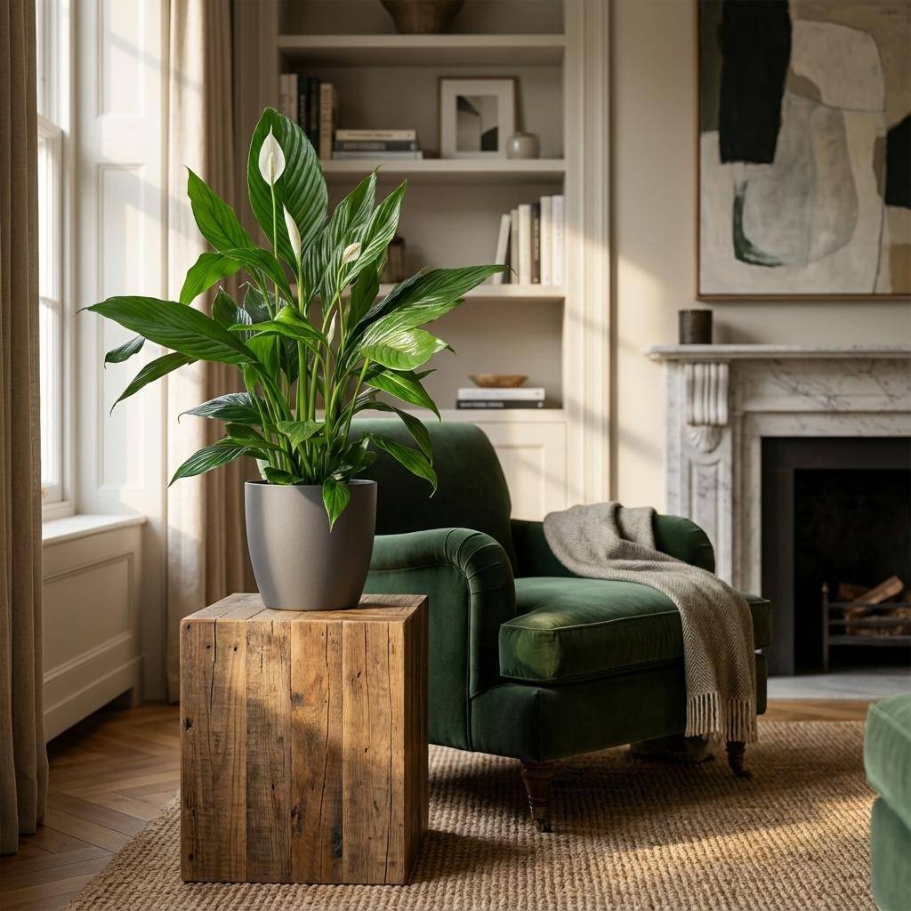 Spathiphyllum - Pot de 19cm - Gris - 21cm - Plantes d'intérieur - Image 2