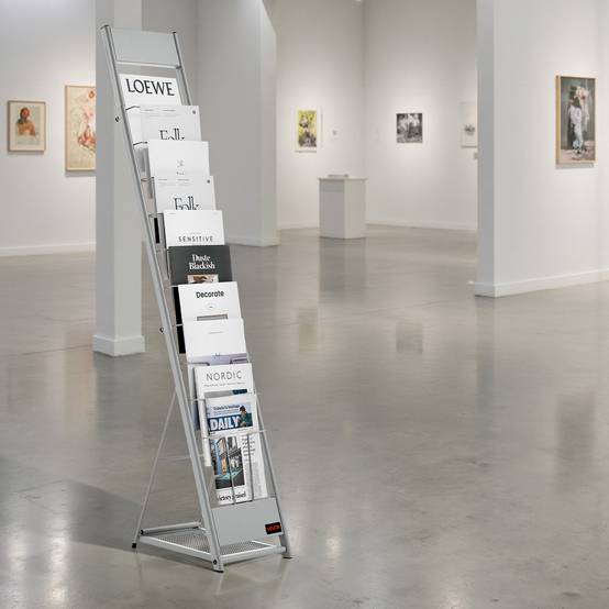 VEVOR Présentoir à brochures 10 niveaux en métal pour magazines et littérature - Image 8