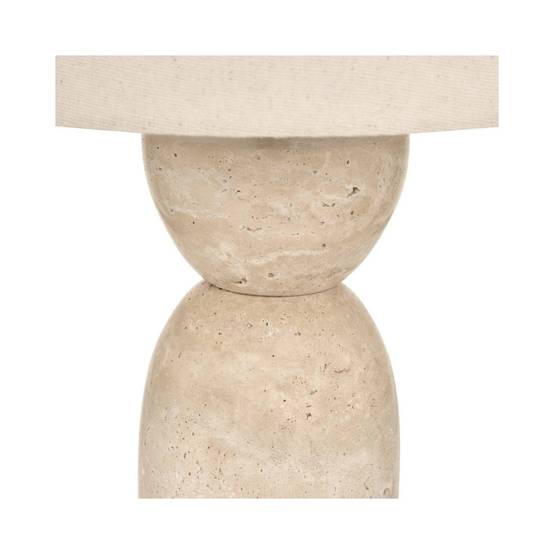 Lampe à Poser en Travertin "Erin" 47cm Beige - Image 3