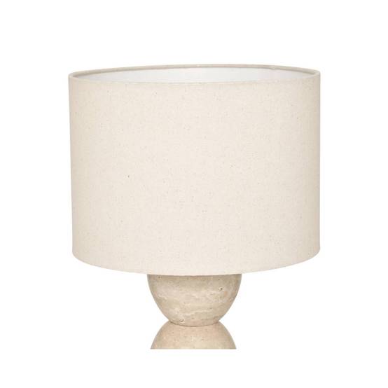 Lampe à Poser en Travertin "Erin" 47cm Beige - Image 2