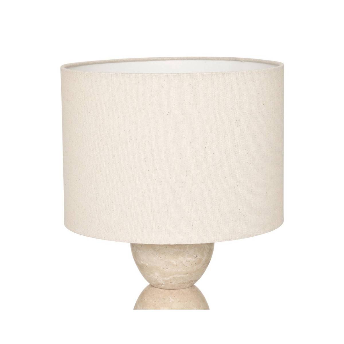 Lampe à Poser en Travertin "Erin" 47cm Beige - Image 2