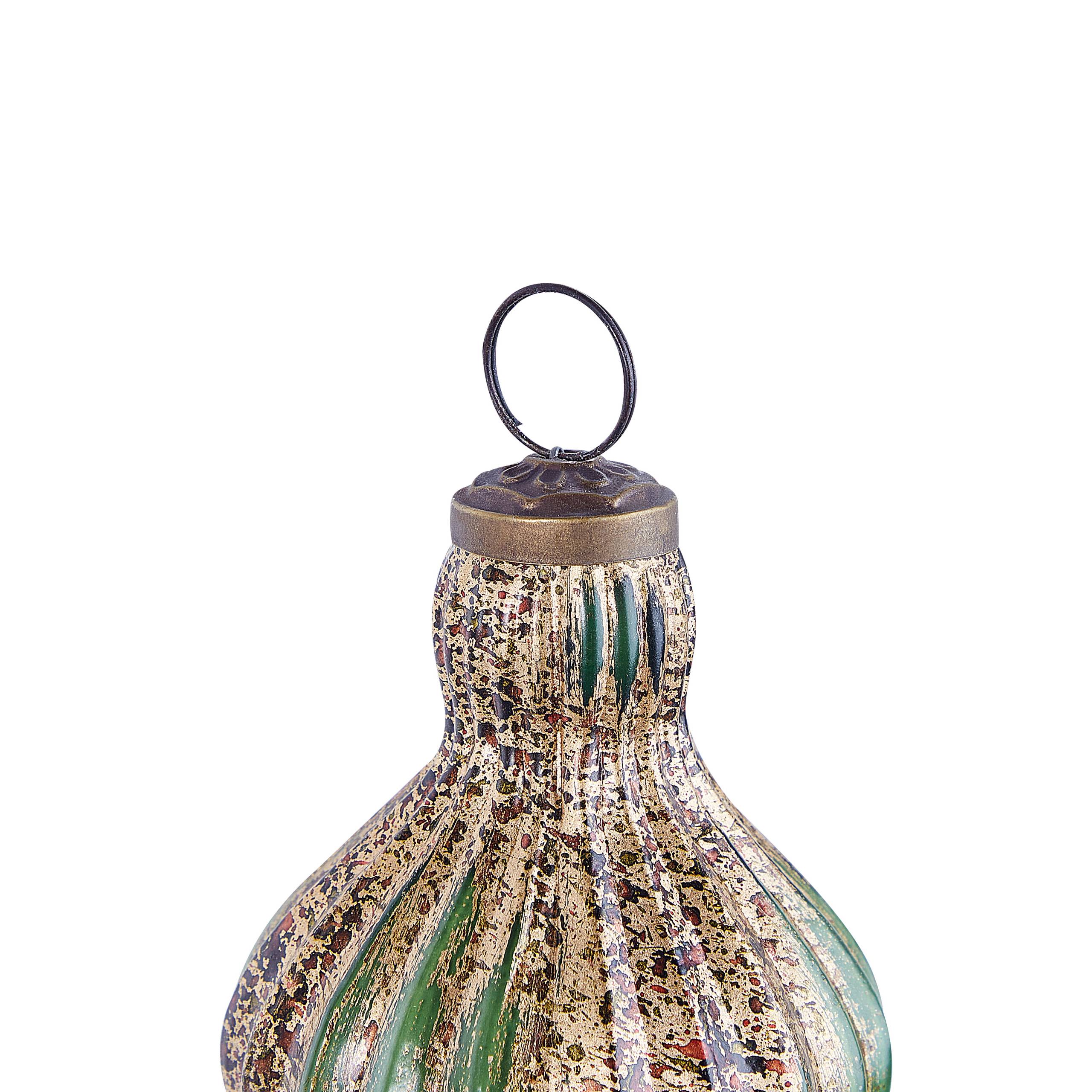 Beliani - Boules de Noël Verre Vert BRILLANT - 11x11x14- Beliani - Image 5