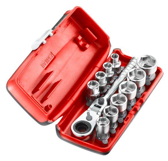 Coffret douilles 1/4'' hexagonales 6 pans métriques + cliquet 11mm - FACOM - RXPICOPB - Image 1