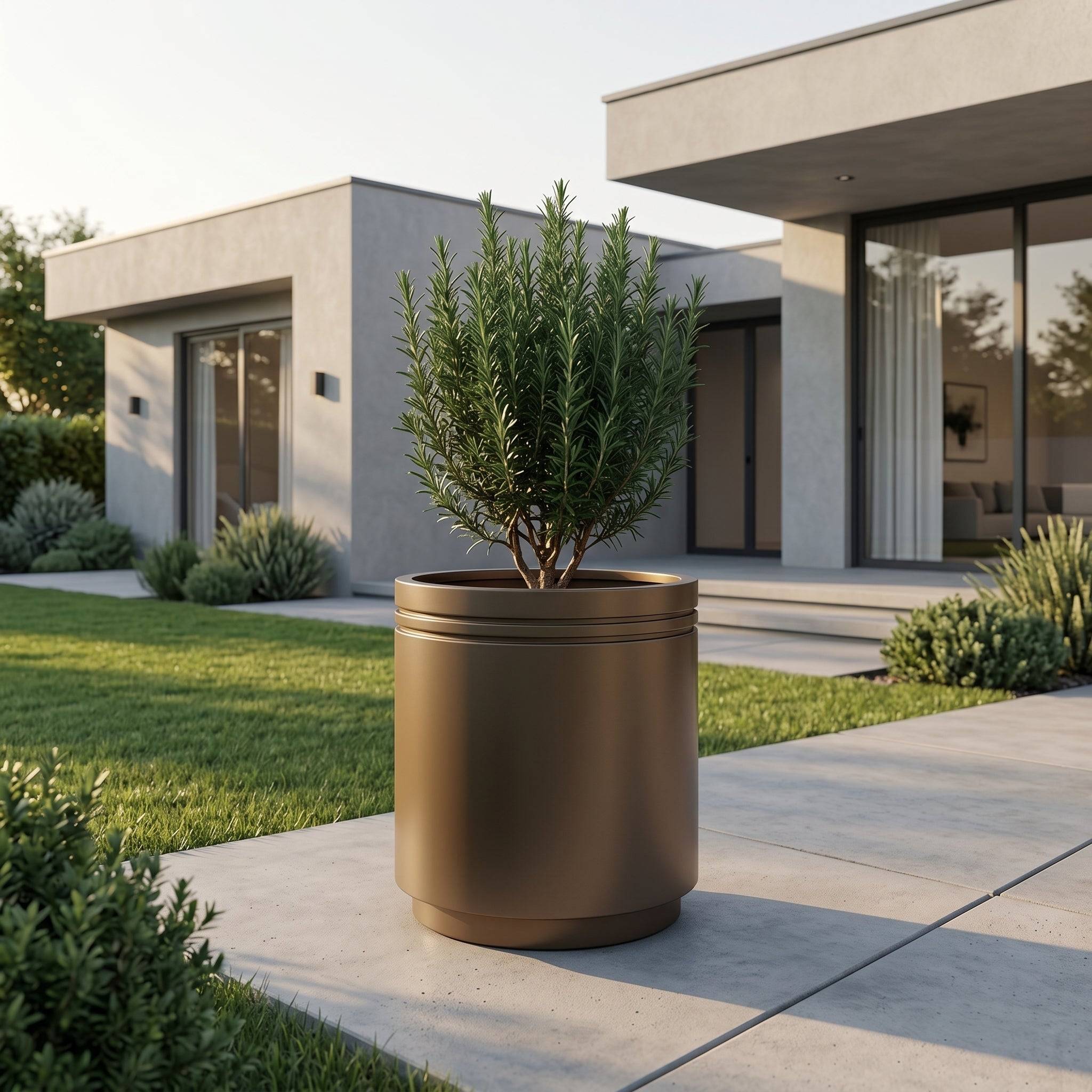 Pot INFINITY ROUND 60x60cm taupe - Image 4