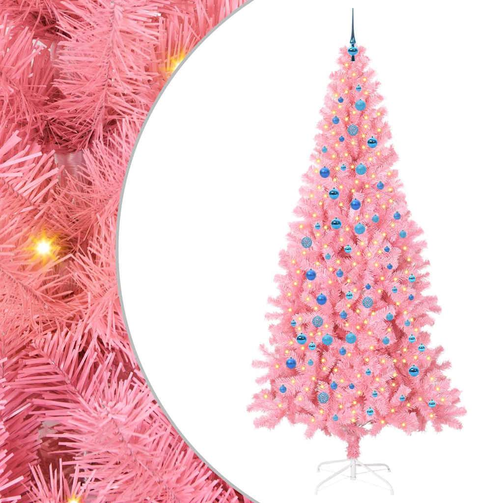 Vidaxl - Sapin de Noël Rose 240 cm PVC vidaXL 3396454 - Image 2