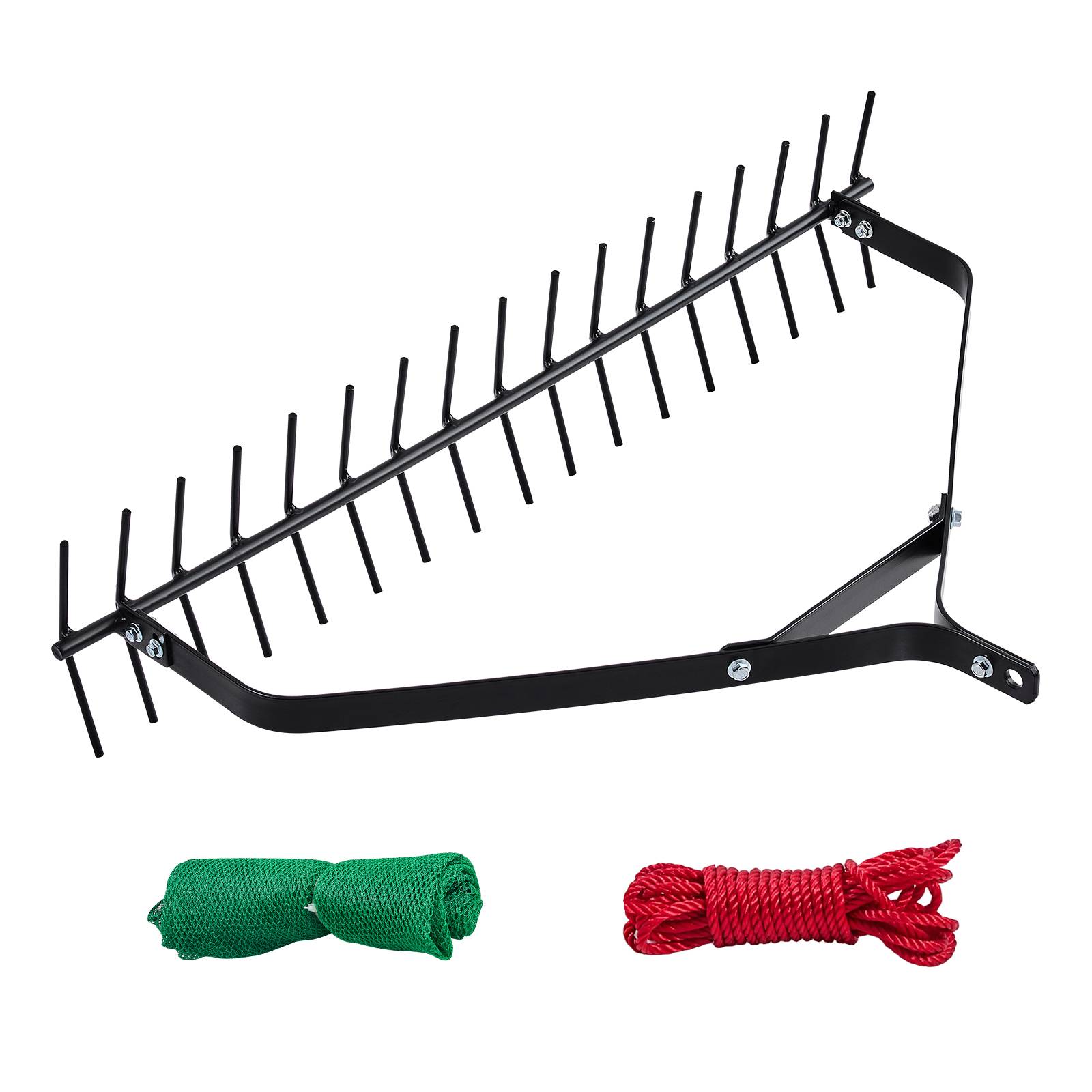 Vevor - VEVOR Râteau à mauvaises herbes aquatiques 810x495x165 mm, acier, corde nylon 9 m et filet inclus, désherbage pour étang, lac, ruisseau.
