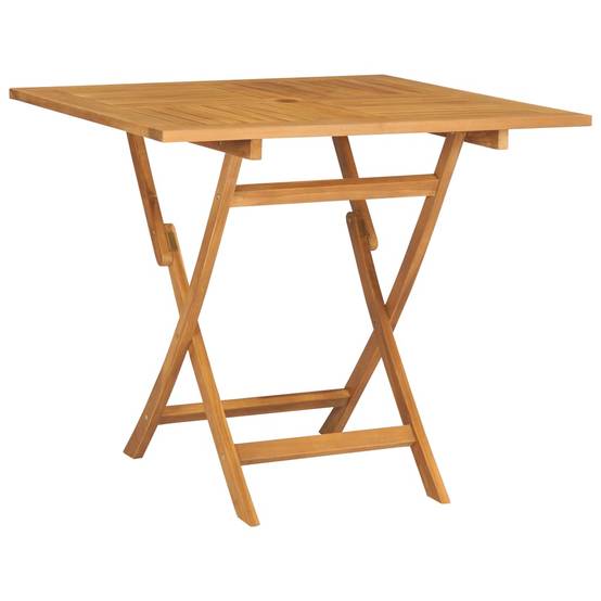 Salon de jardin meuble d'extérieur ensemble de mobilier 5 pièces bois de teck massif - Image 2