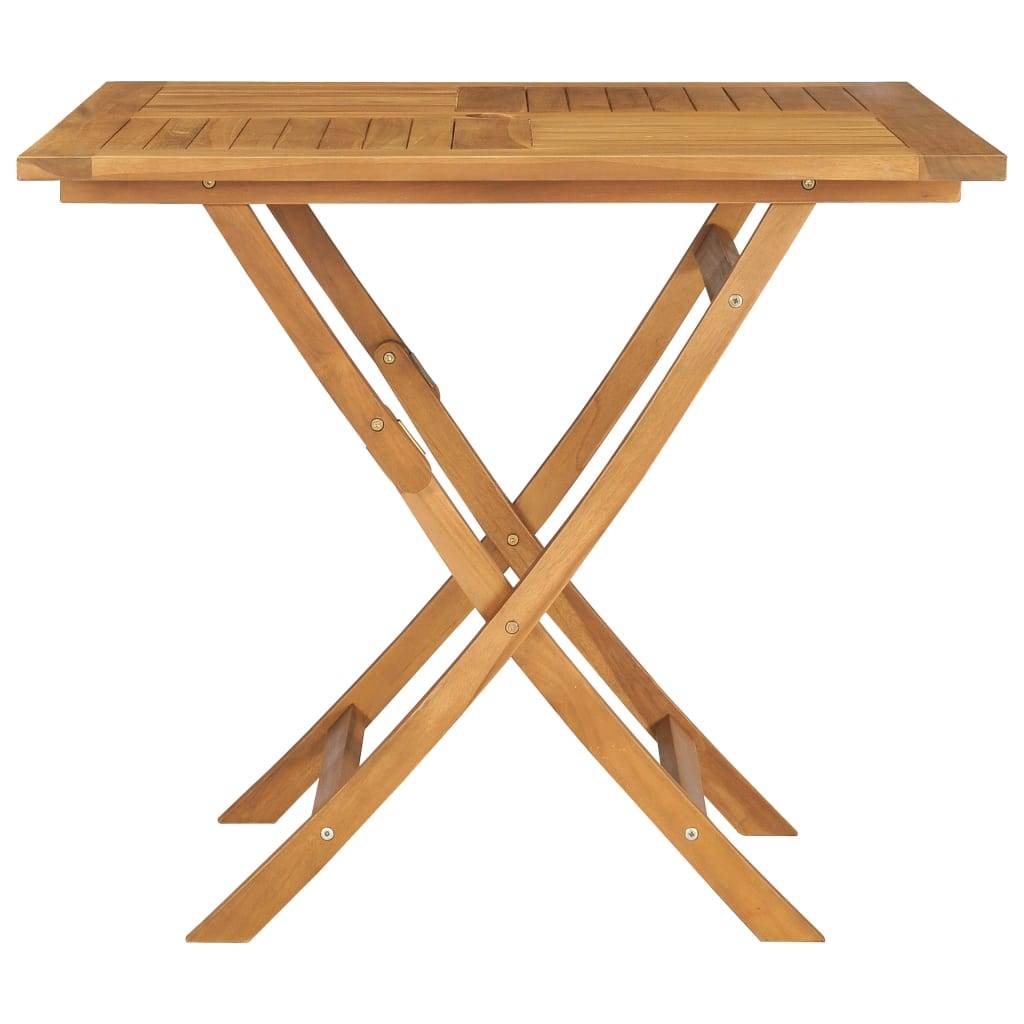 Salon de jardin meuble d'extérieur ensemble de mobilier 5 pièces bois de teck massif - Image 3