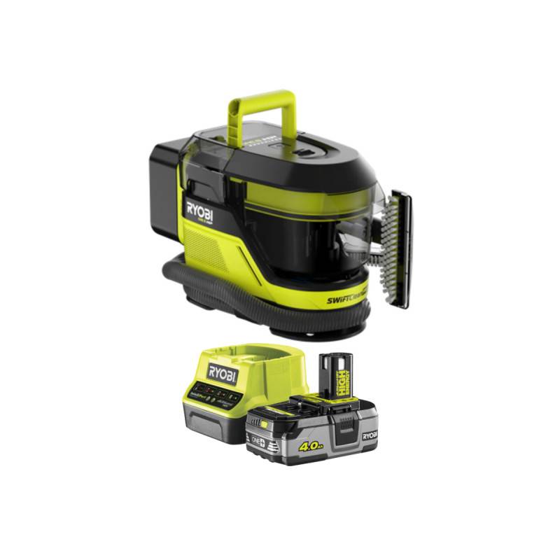 Ryobi - Pack RYOBI 18V Aspirateur de zone Brushless - 1 Batterie 4,0Ah - 1 Chargeur