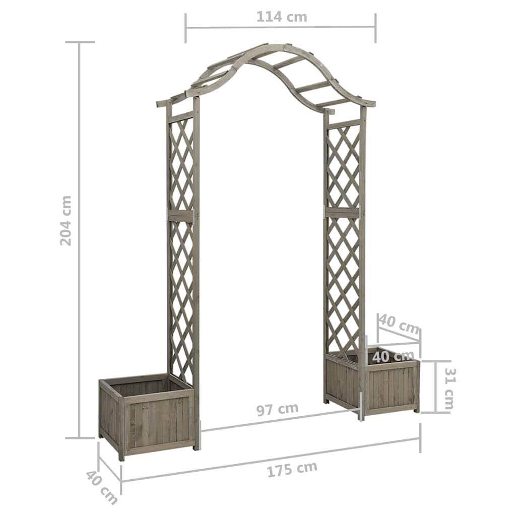 Pergola  Burney Gris  175 X 40 X 204 cm  - Prolenta Premium - Image 7
