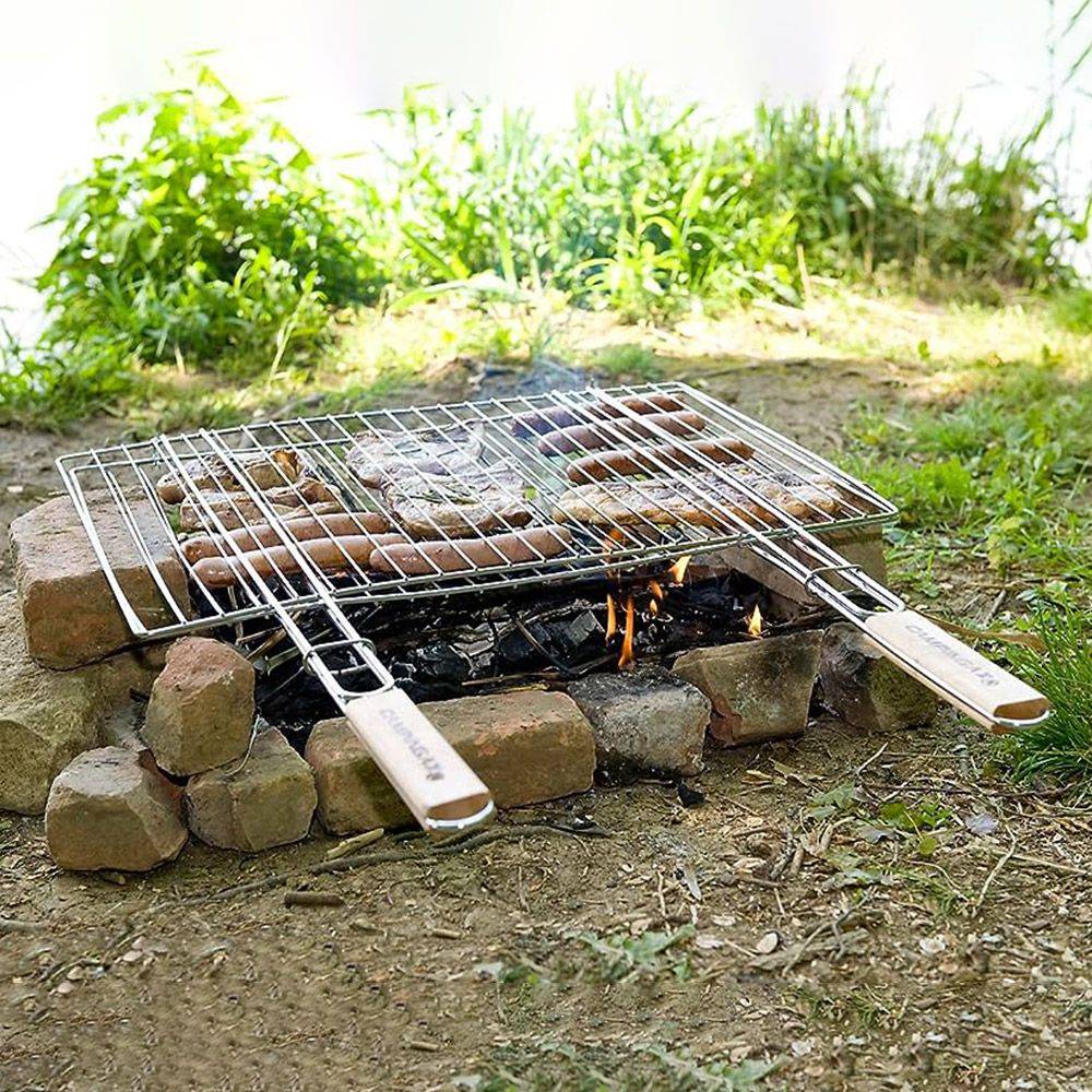 Campingaz - Grande grille barbecue rectangulaire double 48 x 27 cm - Image 2