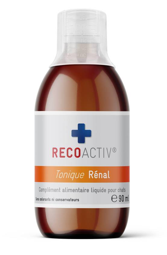 Rénal Tonique pour chats, 3 x 90 ml, en cas de troubles de la fonction rénale, en convalescence, prophylaxie, stimule l'appétit - RECOACTIV® - Image 3