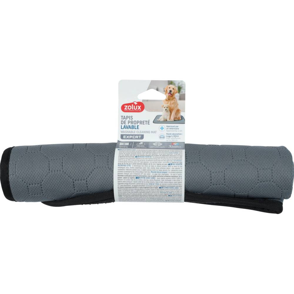 Zolux - Alfombra de limpieza Absorbente y lavable 60 x 40 cm para perro - Imagen 4