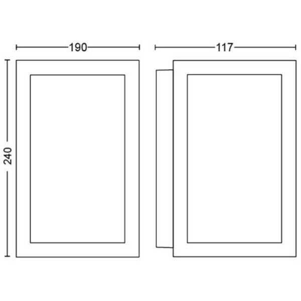 Philips - Applique murale - PHILIPS HUE - Impress - Lumiere blanche et colorée - Noir - Large - IP44 - Image 6