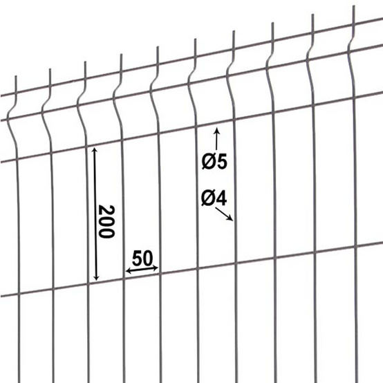 Kit complet grillage rigide avec soubassement longueur 20m - Hauteur 1m80 - Gris anthracite - Easy Clôture - Image 2