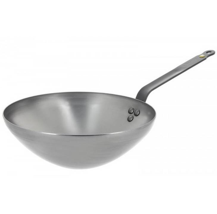 Wok en fer 24cm gris 5618.24 De Buyer
