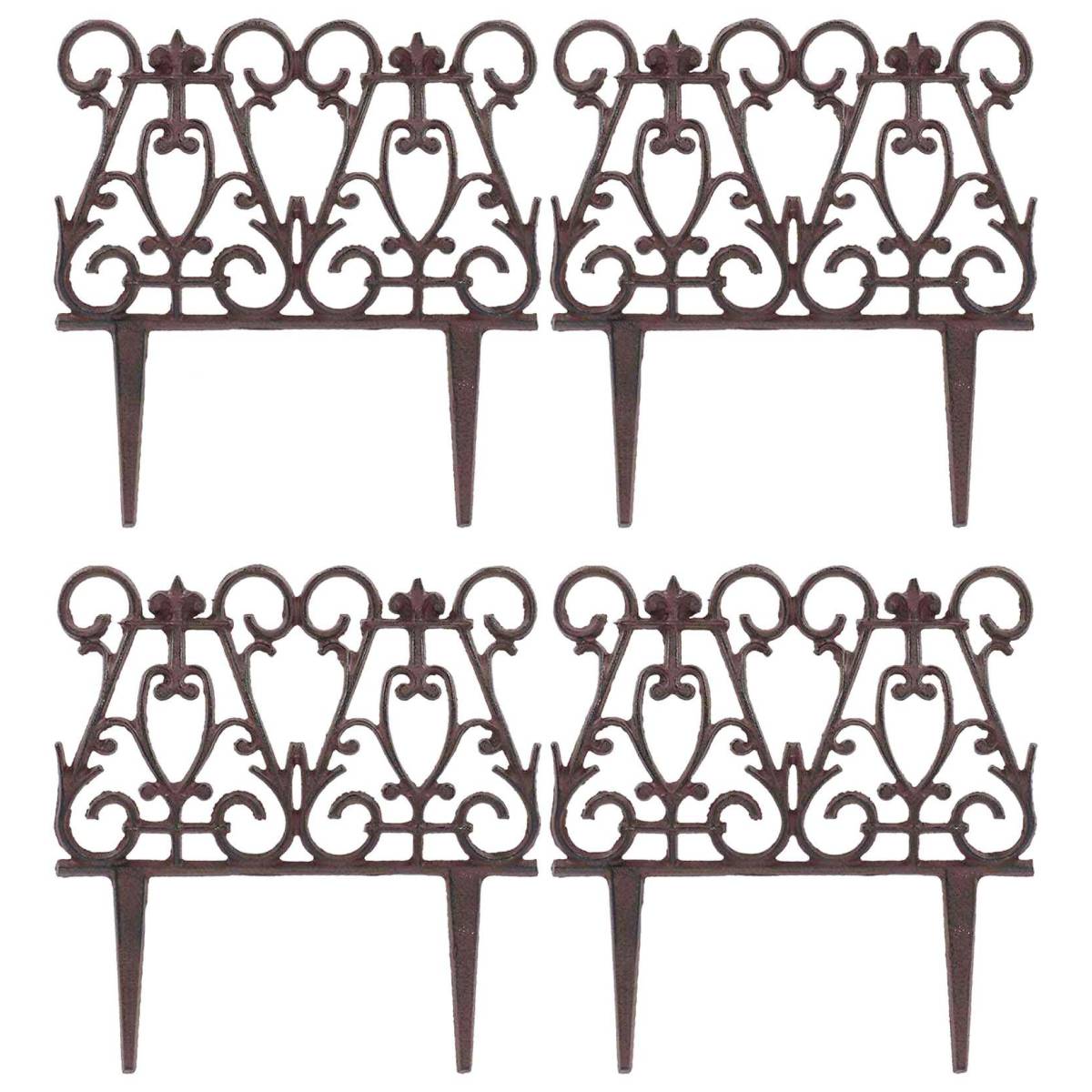 Esschert Design - Bordure de jardin en fonte victorienne Lot de 4 Esschert's Garden - Imagen 1