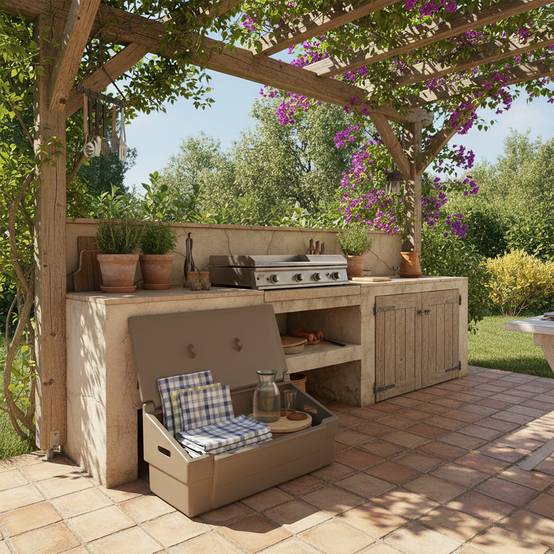 Coffre de jardin 100l -plast'up rotomoulage - Imagen 3