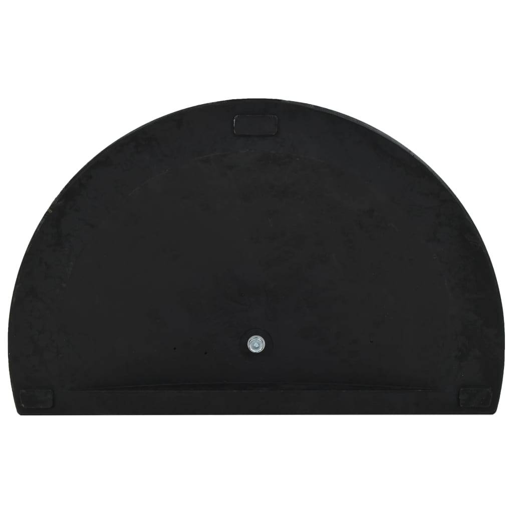 ComfortXL - Base de Parasol Demi-Ronde Polyrésine 15 kg Socle pour Mur et Balcon Noir – ComfortXL Outdoor Living - Image 5