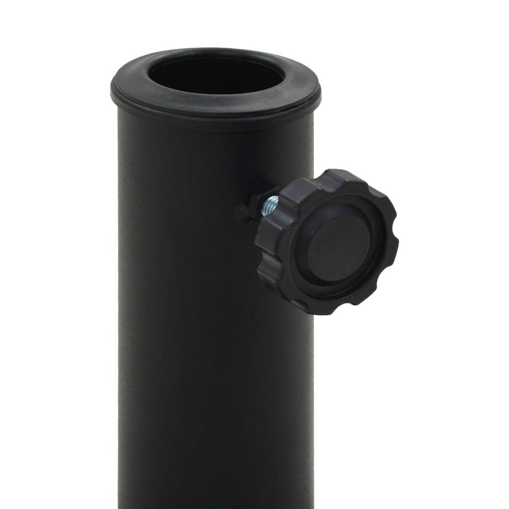 ComfortXL - Base de Parasol Demi-Ronde Polyrésine 15 kg Socle pour Mur et Balcon Noir – ComfortXL Outdoor Living - Image 3