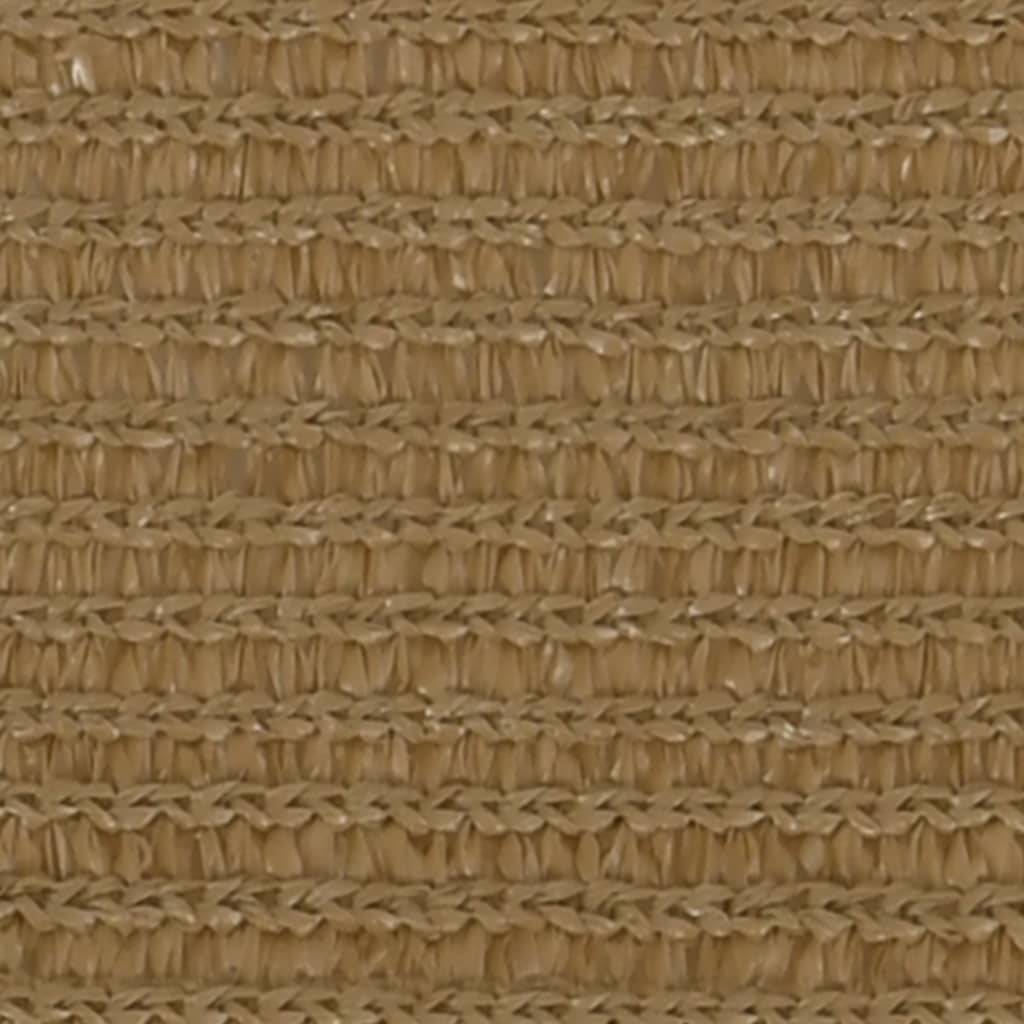 Helloshop26 - Voile toile d'ombrage parasol 160 g/m² PEHD 5 x 6 x 6 m taupe - Imagen 3