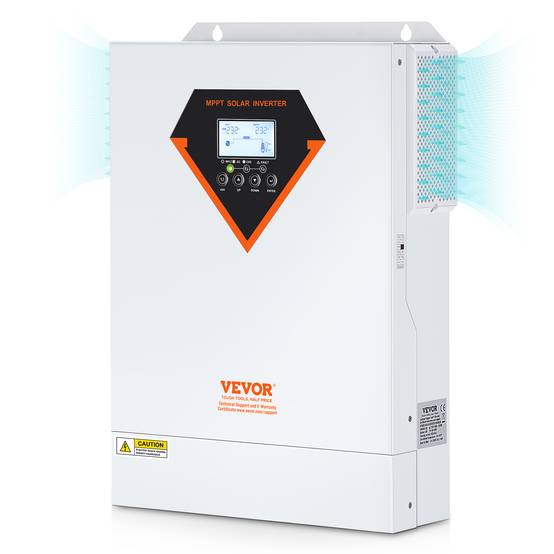 Vevor - VEVOR Onduleur hybride 5500W, 230V, contrôleur solaire MPPT 100A intégré, charge hybride/hors réseau. - Image 1