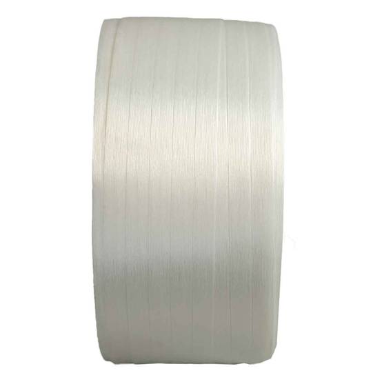 Feuillard de cerclage fil à fil FF 19 mm x 600 m - Qualité PRO - Haute Résistance 550kg - Feuillard textile PET TECPLAST - Image 3