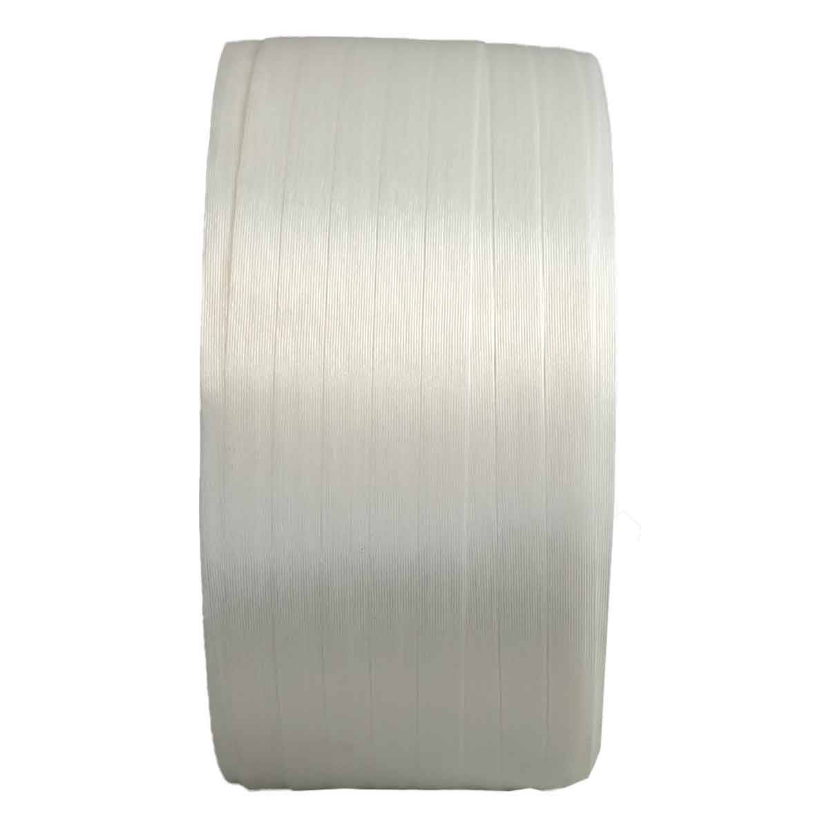 Feuillard de cerclage fil à fil FF 19 mm x 600 m - Qualité PRO - Haute Résistance 550kg - Feuillard textile PET TECPLAST - Image 3
