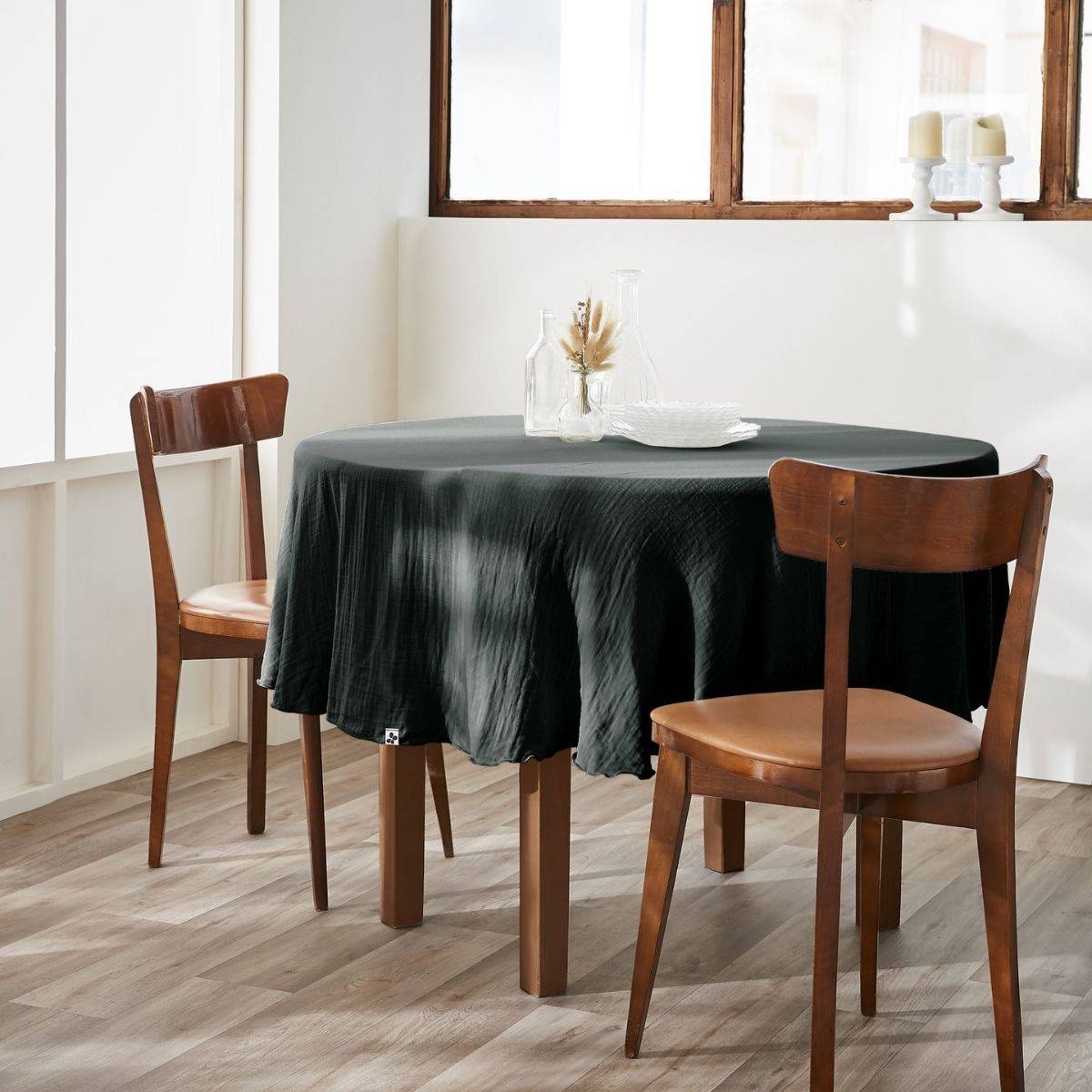 ALTOBUY - Nappe Ronde Ø180cm Gaze de Coton Sapin - OUREA - Image 1