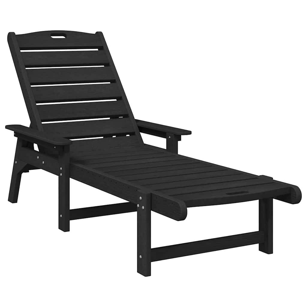 Vidaxl - Transat Noir HDPE vidaXL 42006639 - Image 2