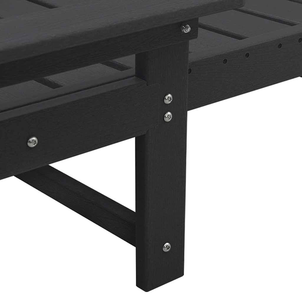 Vidaxl - Transat Noir HDPE vidaXL 42006639 - Image 8