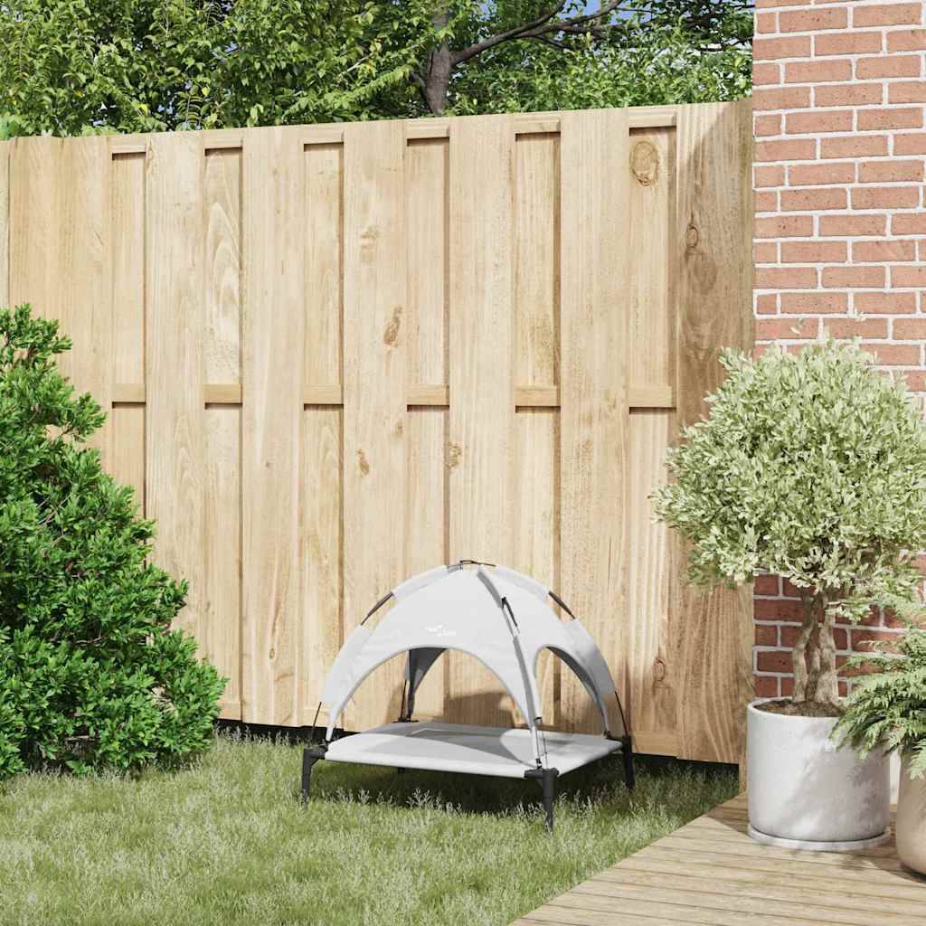 Lit surélevé pour chien en Acier Intérieur & Extérieur Argenté Taille S – ComfortXL Pet Living - Image 3