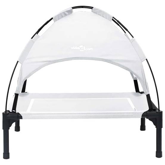 Lit surélevé pour chien en Acier Intérieur & Extérieur Argenté Taille S – ComfortXL Pet Living - Image 4