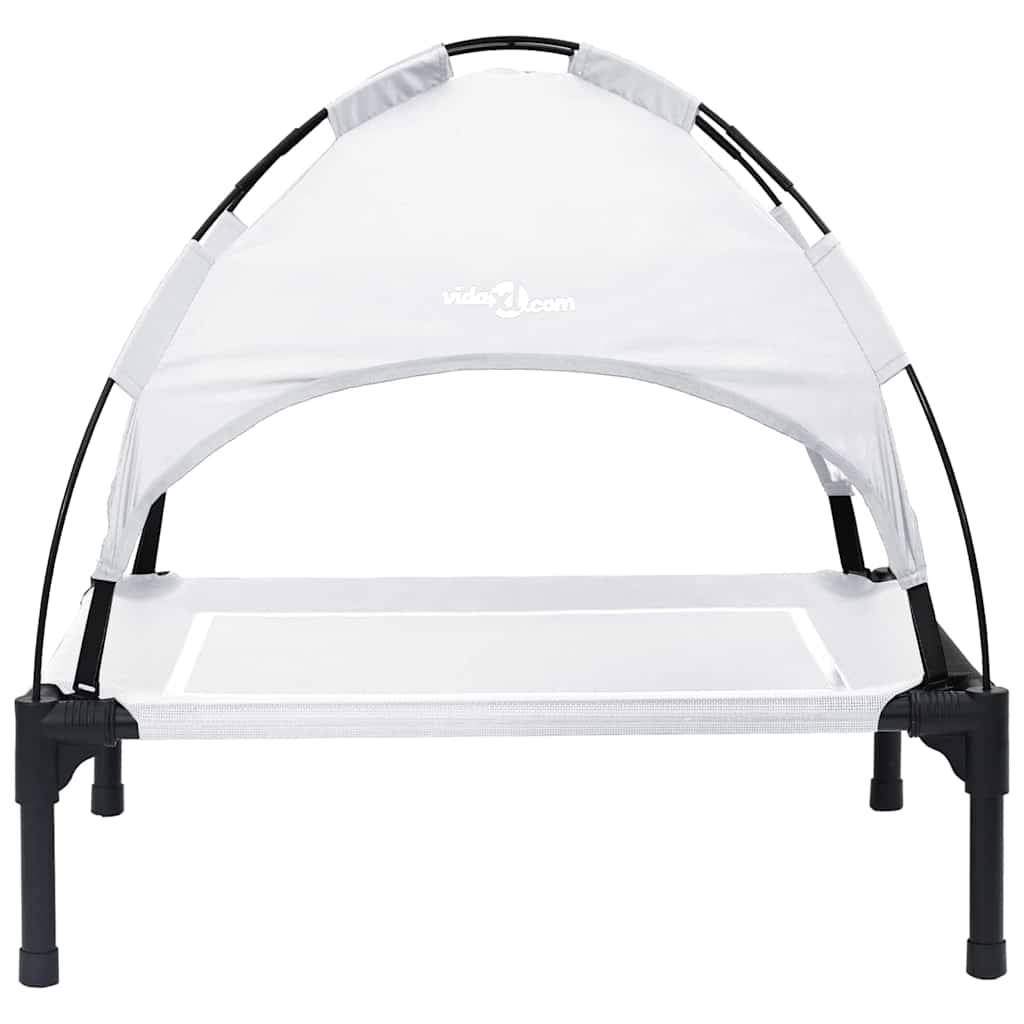 Lit surélevé pour chien en Acier Intérieur & Extérieur Argenté Taille S – ComfortXL Pet Living - Image 4