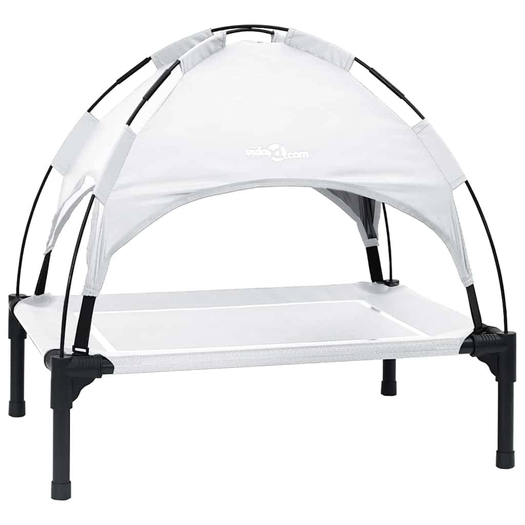 Lit surélevé pour chien en Acier Intérieur & Extérieur Argenté Taille S – ComfortXL Pet Living - Image 2