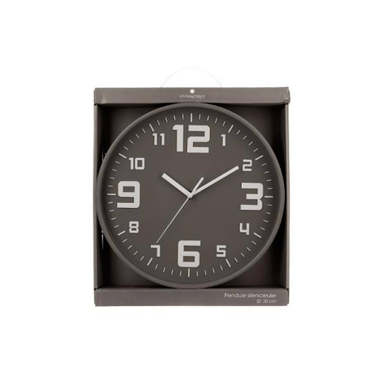Pendule murale silencieuse Best Gris D 30 cm - Imagen 3