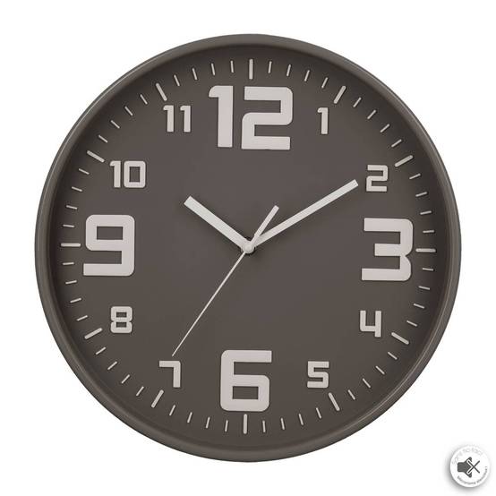 Atmosphera - Horloge métal gris D30cm - Atmosphera Créateur d'intérieur - Image 1