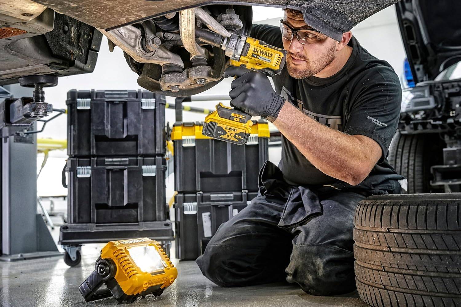 Projecteur de chantier Compact XR - DEWALT - Sans batterie ni chargeur (compatible avec les batteries XR 12V, XR 18V et XR 54V) - DCL077-XJ - Image 7